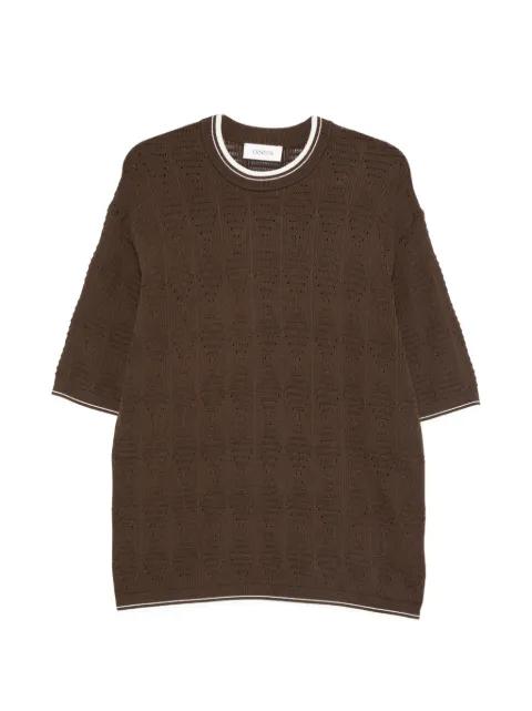 openwork T-shirt by LANEUS