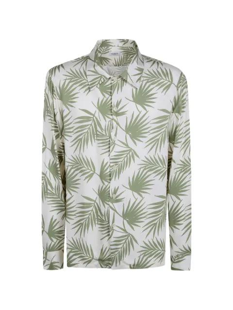 palm-leaf print shirt by LANEUS
