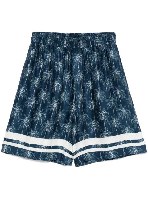 palm tree-print shorts by LANEUS