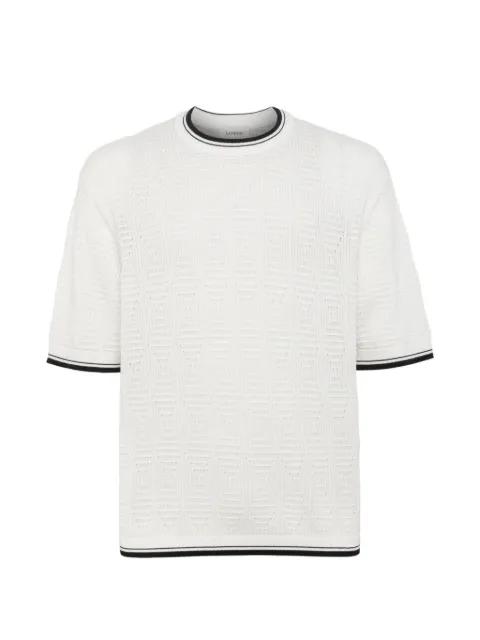 perforated knit T-shirt by LANEUS