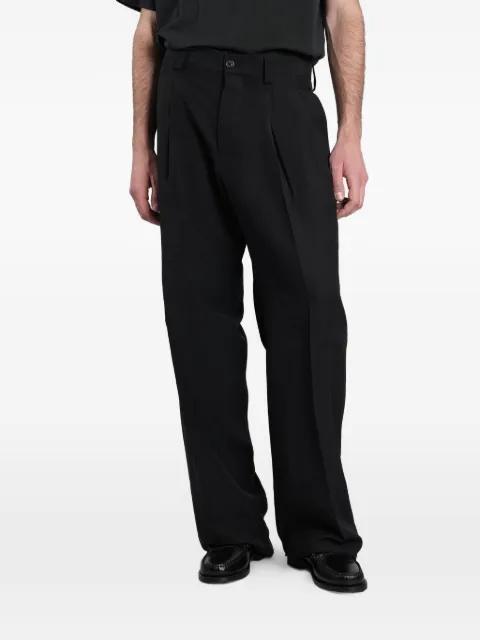 pleated straight-leg trousers by LANEUS