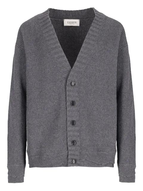 ribbed knitted cardigan by LANEUS