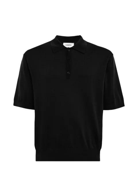 short-sleeve knitted polo shirt by LANEUS