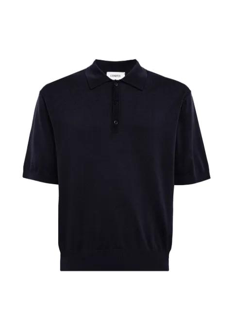 short-sleeve knitted polo shirt by LANEUS