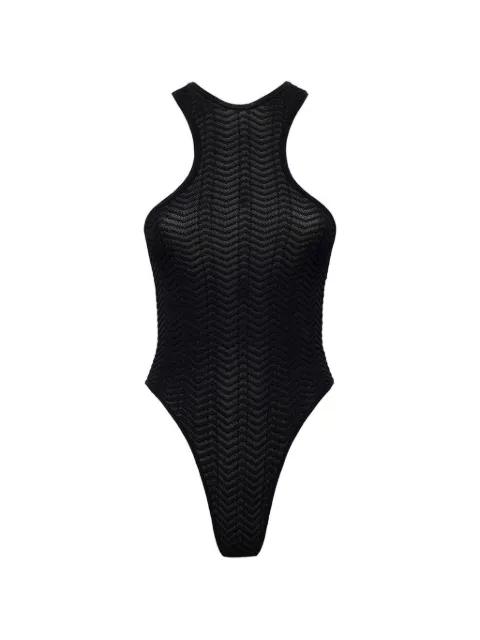 sleeveless halterneck body by LANEUS