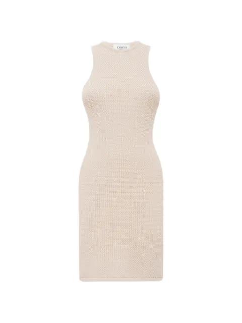 sleeveless knitted dress by LANEUS