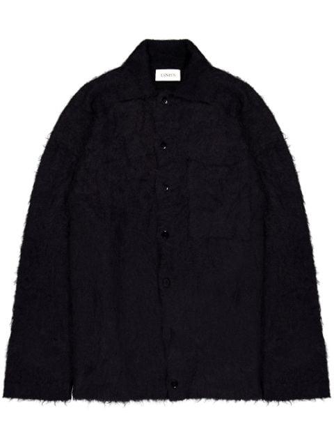 spread-collar shirt by LANEUS