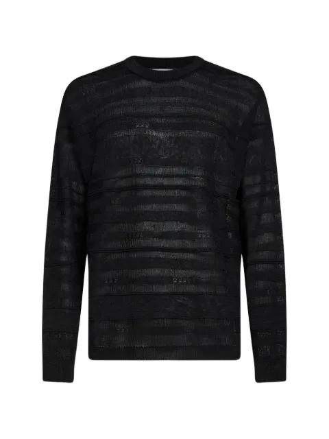 striped-knitted sweater by LANEUS