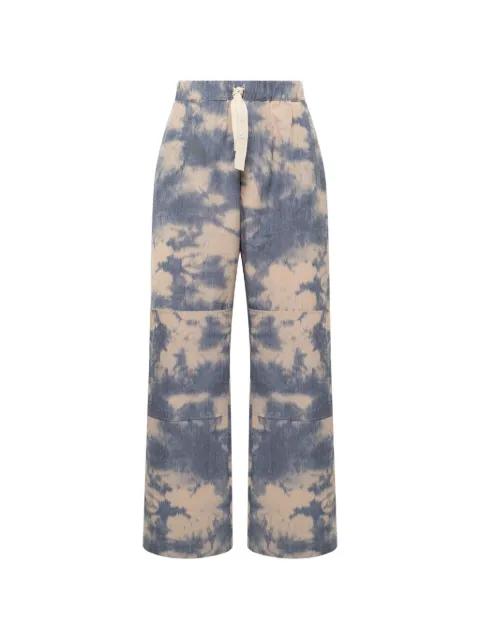 tie-dye elasticated-waistband trousers by LANEUS