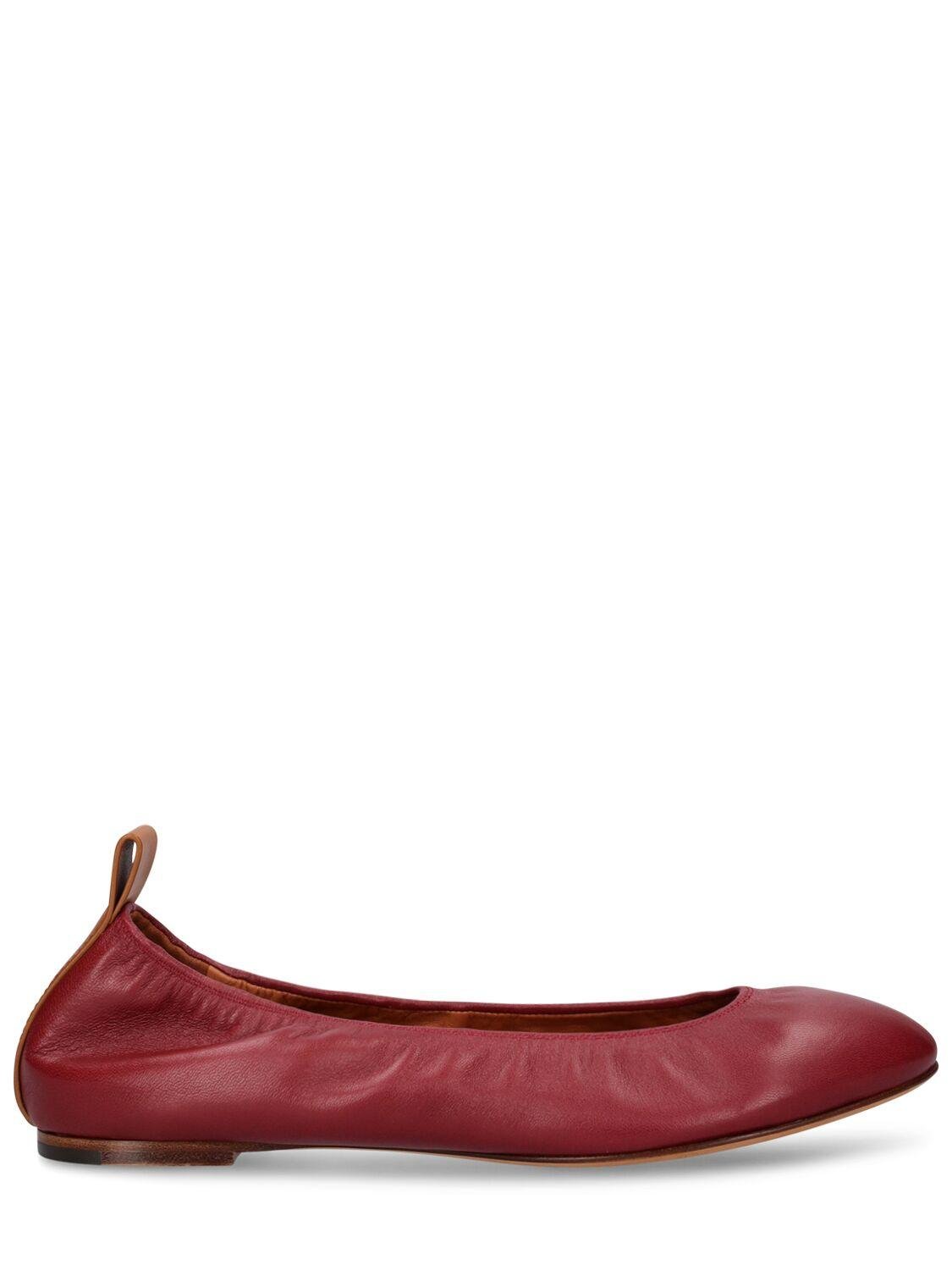 5mm Leather Ballerina Flats by LANVIN
