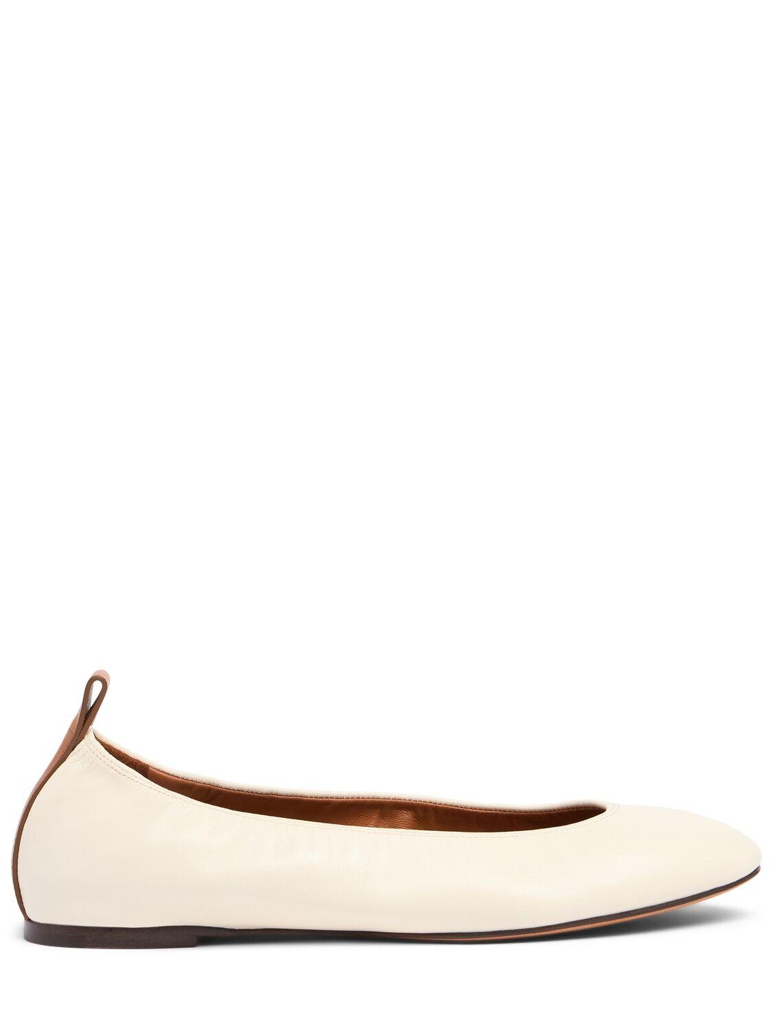 5mm Leather Ballerina Flats by LANVIN