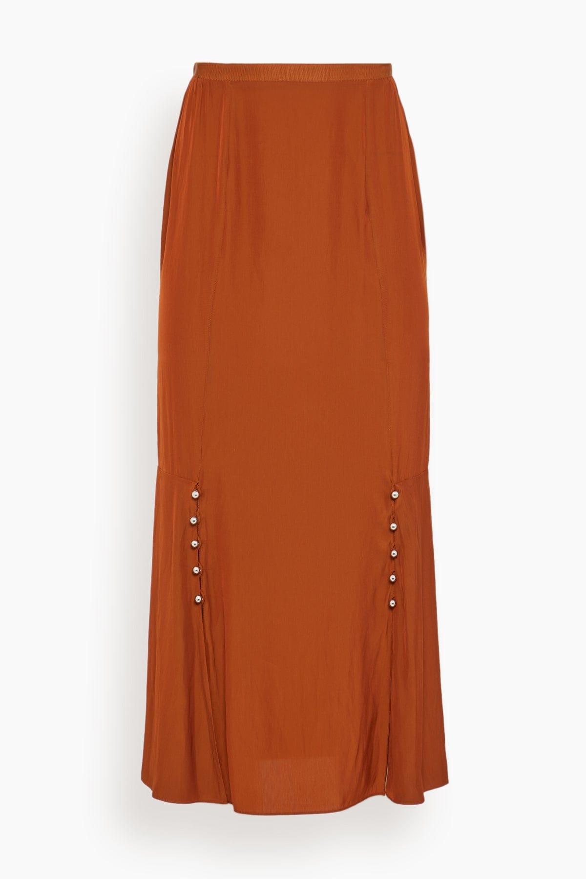 A-Line Skirt in Chestnuts by LANVIN