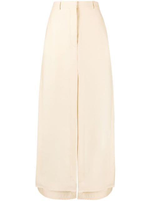 A-line slit maxi skirt by LANVIN