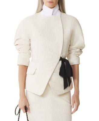 Belted Jacquard Jacket by LANVIN