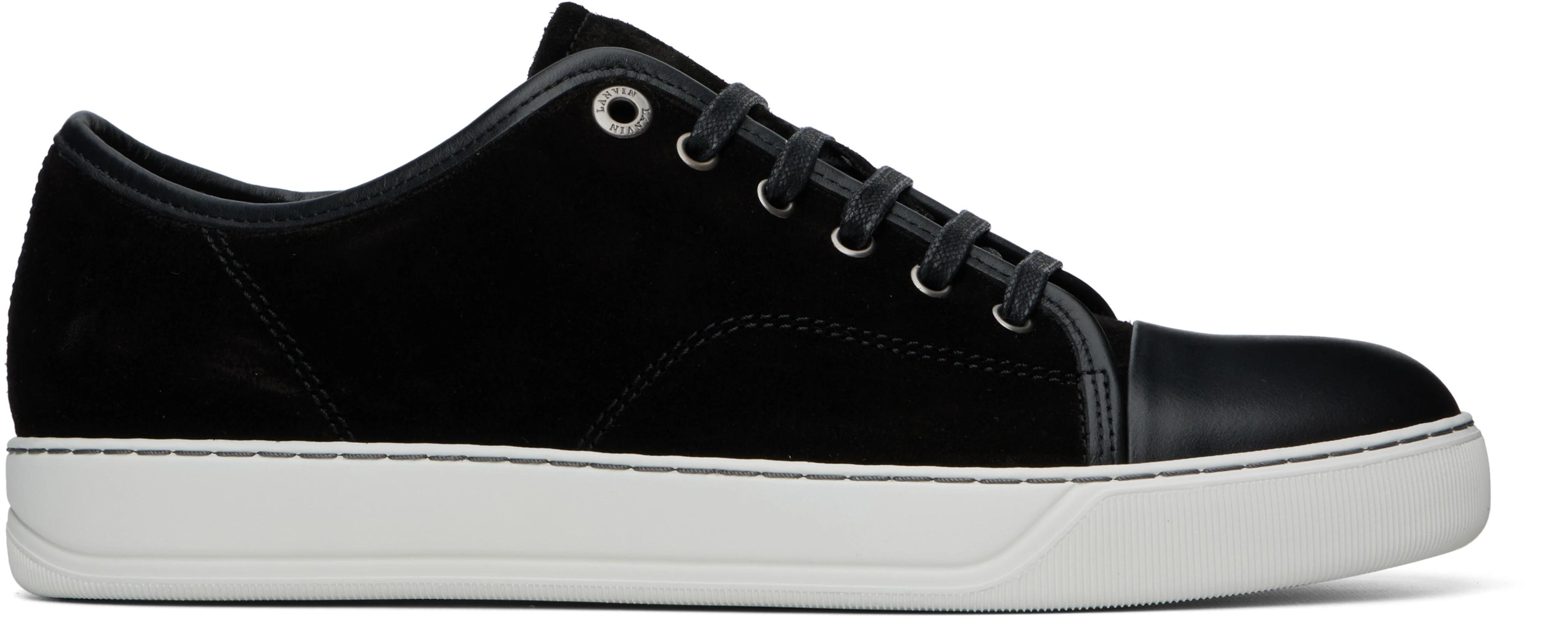 Black DBB1 Leather & Suede Sneakers by LANVIN