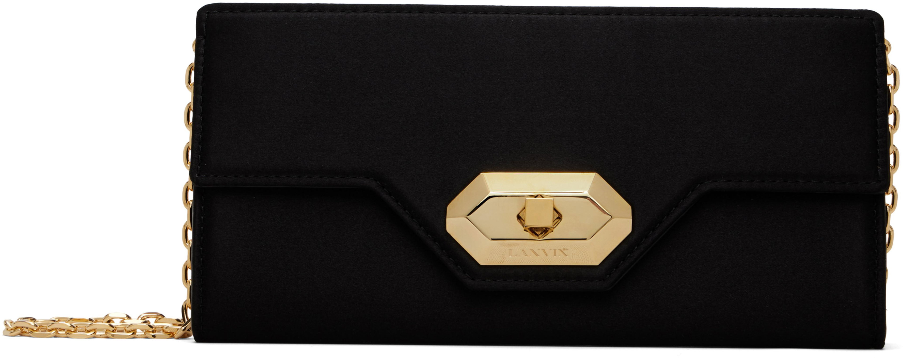 Black Invitation Evening Small Clutch by LANVIN