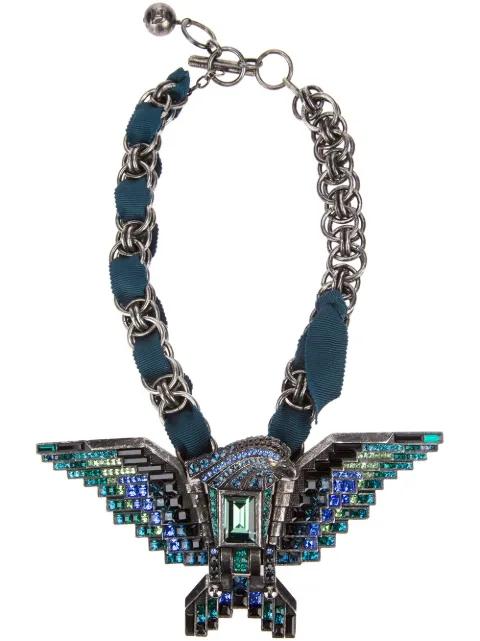 'Borneo' eagle choker by LANVIN