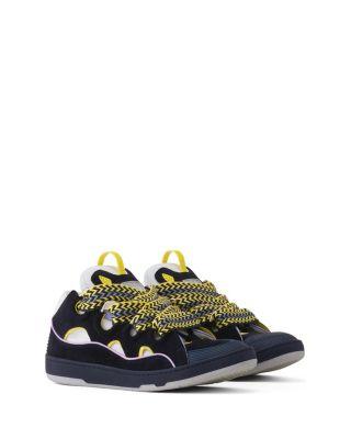 CURB SNEAKERS IN LEATHER by LANVIN