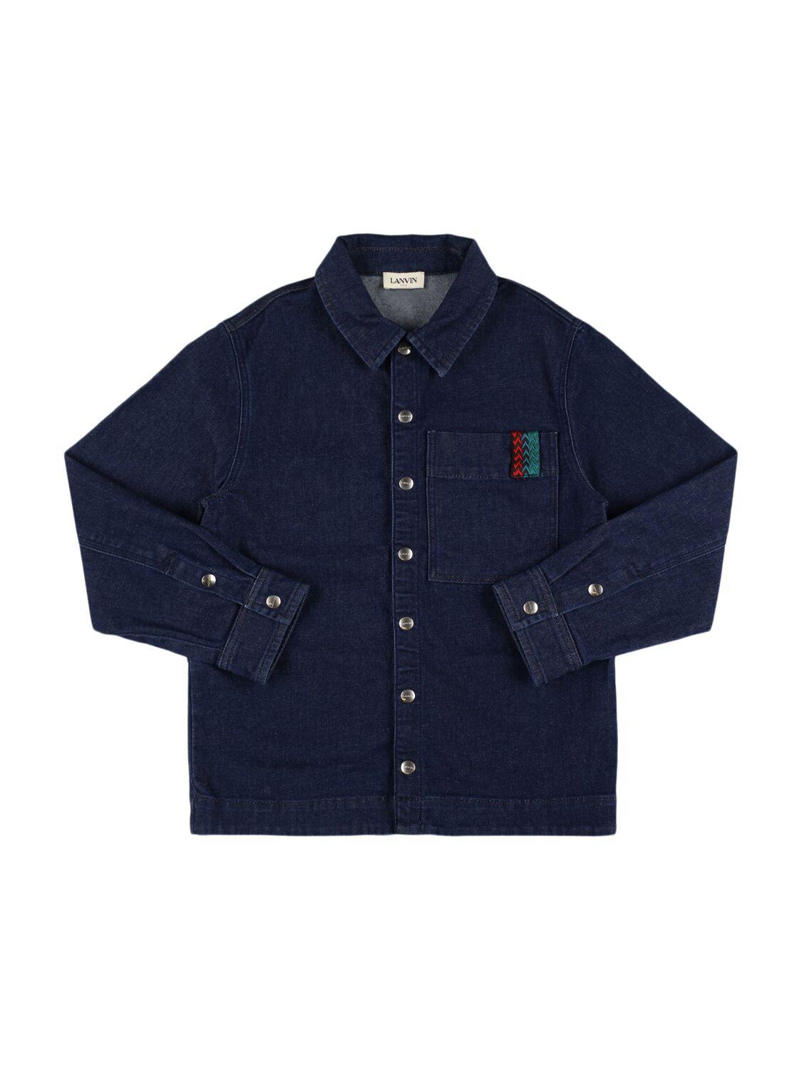 Cotton Blend Denim Shirt by LANVIN