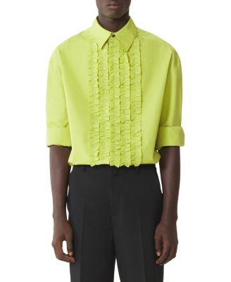 Cotton Poplin Bib Front Shirt by LANVIN