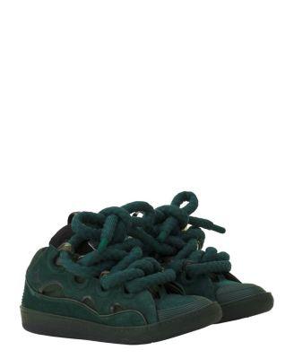 Curb Sneakers In Leather With Snake Laces by LANVIN
