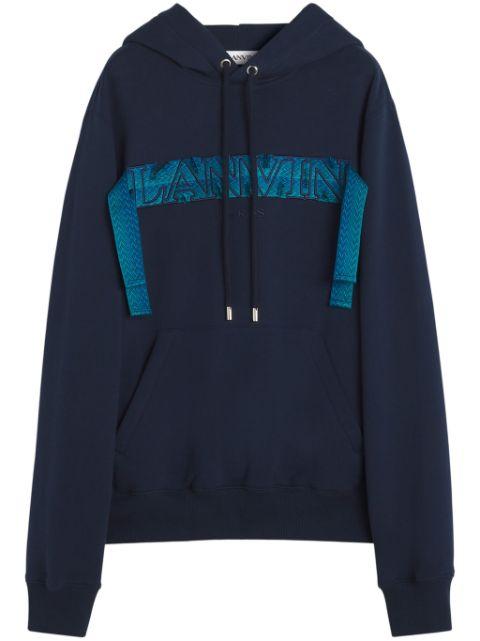 Curb-lace hoodie by LANVIN