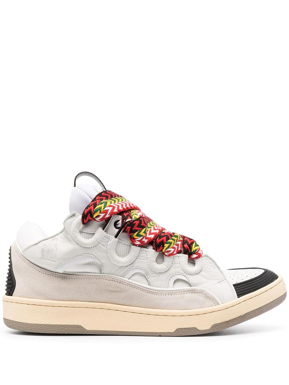 Curb suede trim sneakers by LANVIN