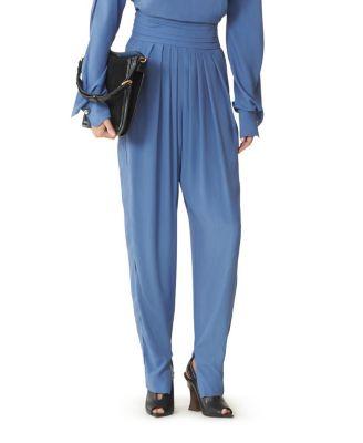 Draped Pants In Crepe De Chine by LANVIN