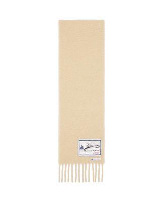Fringed Wool Scarf with 22 Faubourg Label by LANVIN