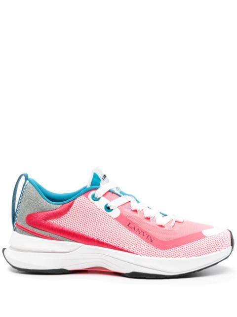 L-i panelled mesh sneakers by LANVIN