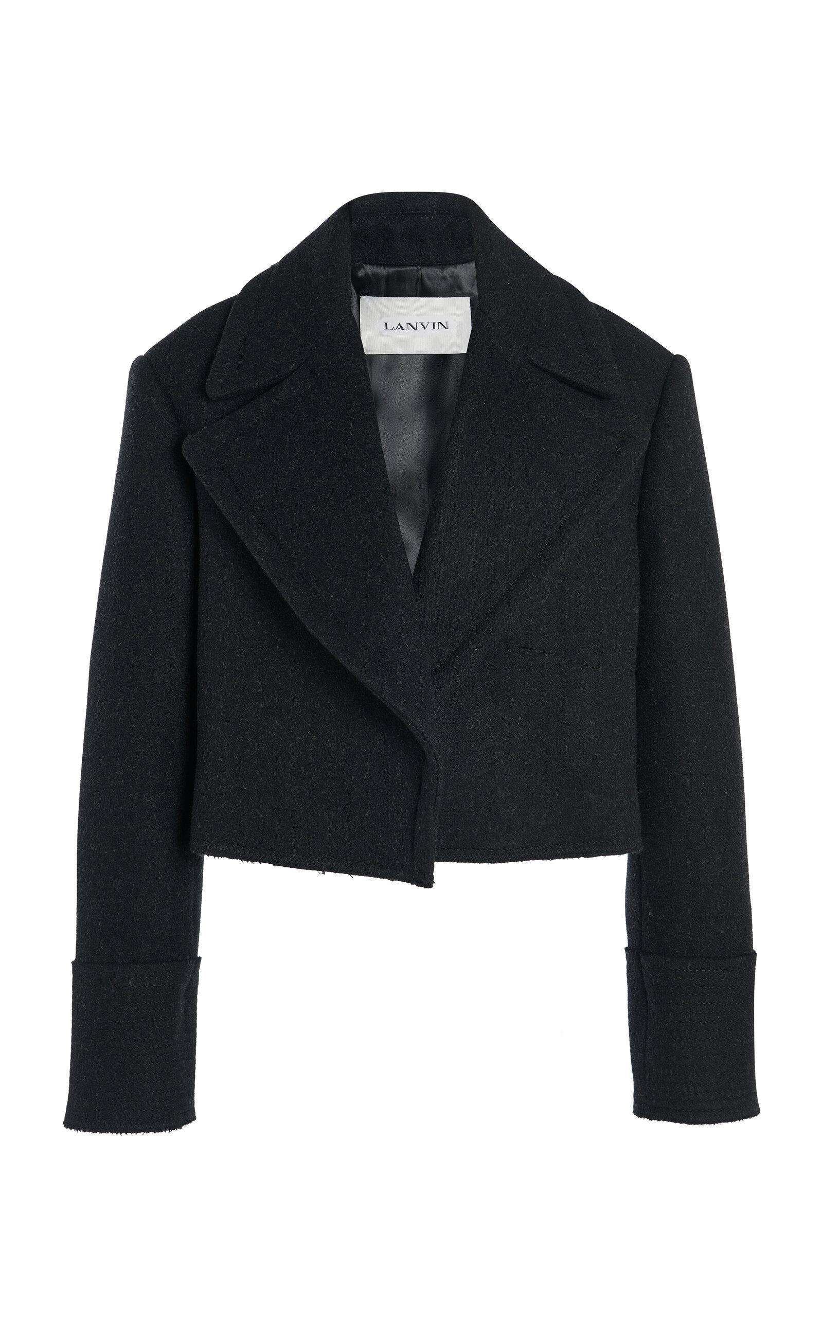 Lanvin Cropped Wool Peacoat - Moda Operandi by LANVIN