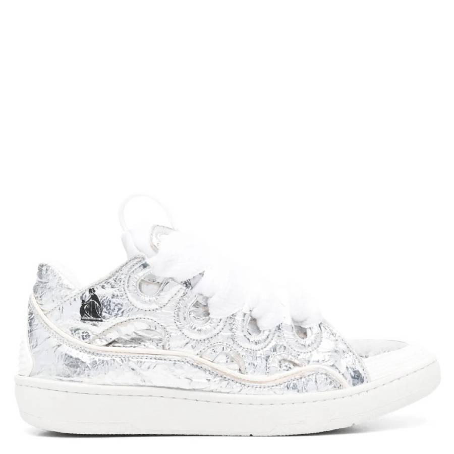 Lanvin Curb Metallic Leather Sneakers by LANVIN