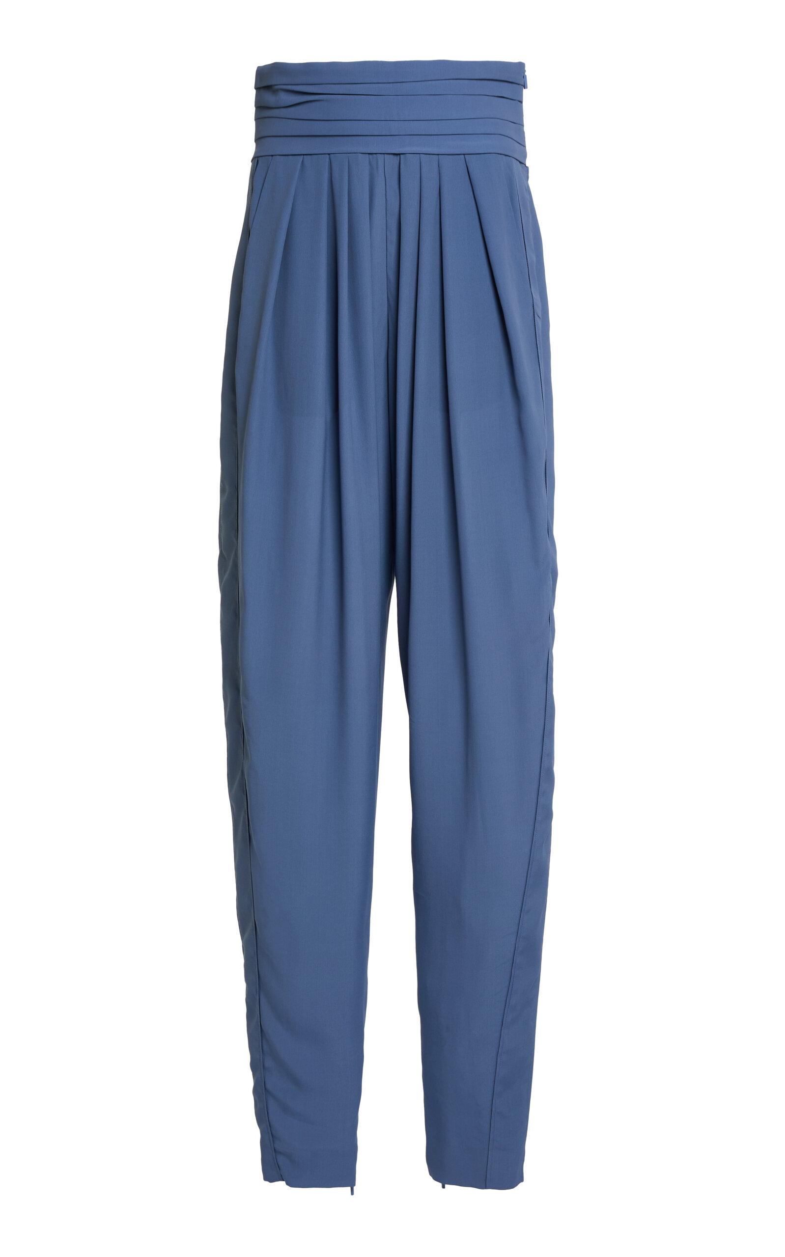 Lanvin Draped Straight-Leg Pants - Moda Operandi by LANVIN