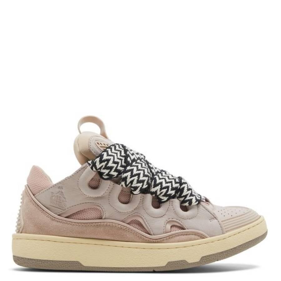 Lanvin Pale Pink Curb Sneakers by LANVIN