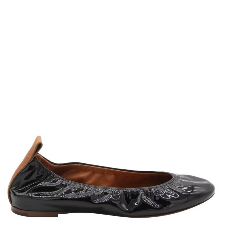 Lanvin Patent Leather Ballerina Flats by LANVIN