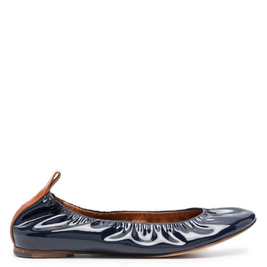 Lanvin Patent Leather Ballerina Flats by LANVIN