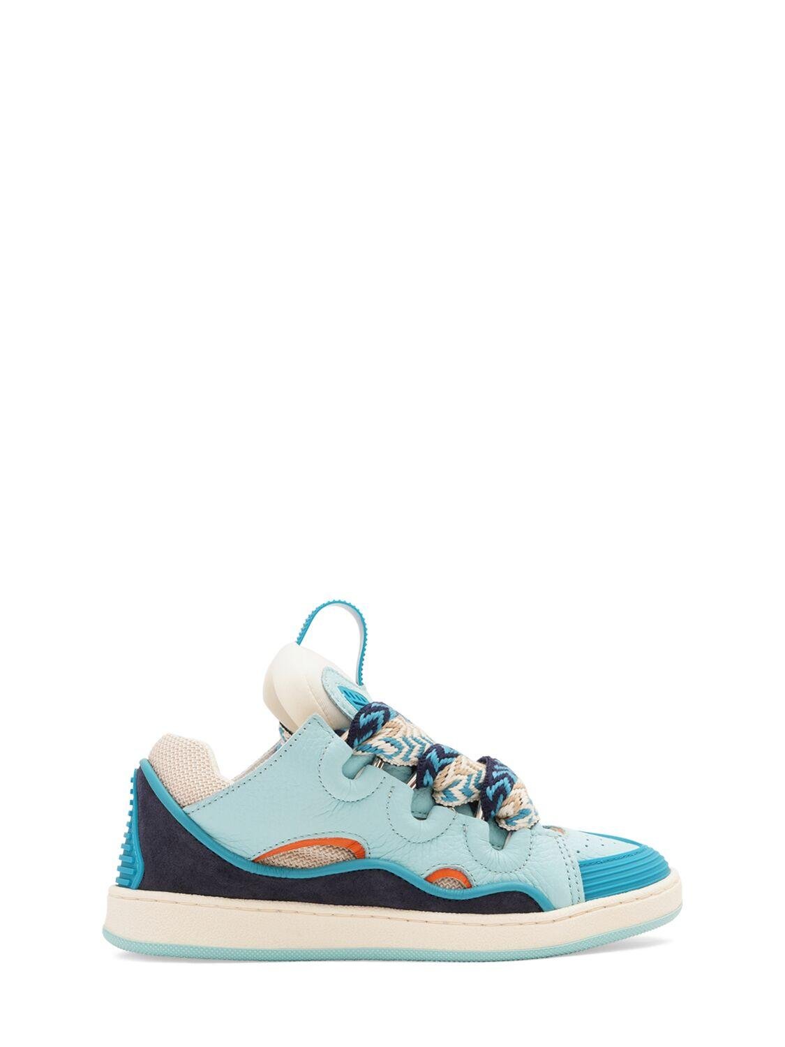 Leather Lace-up Sneakers by LANVIN