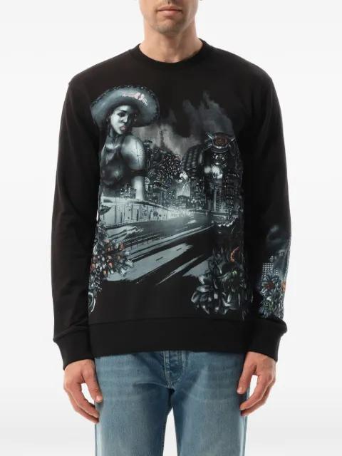 Lonely graphic-print hoodie by LANVIN