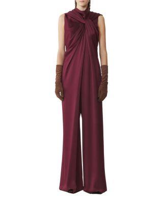 Long Jumpsuit in Satin by LANVIN