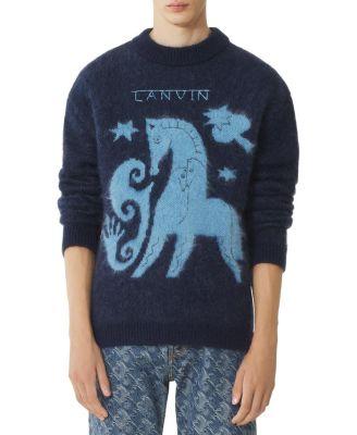 Lunar Year Jacquard Mohair Sweater by LANVIN