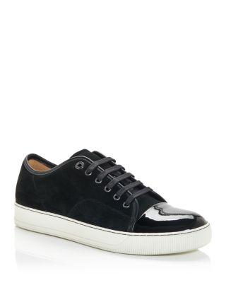 Men's DBB1 Suede and Patent Leather Sneakers by LANVIN
