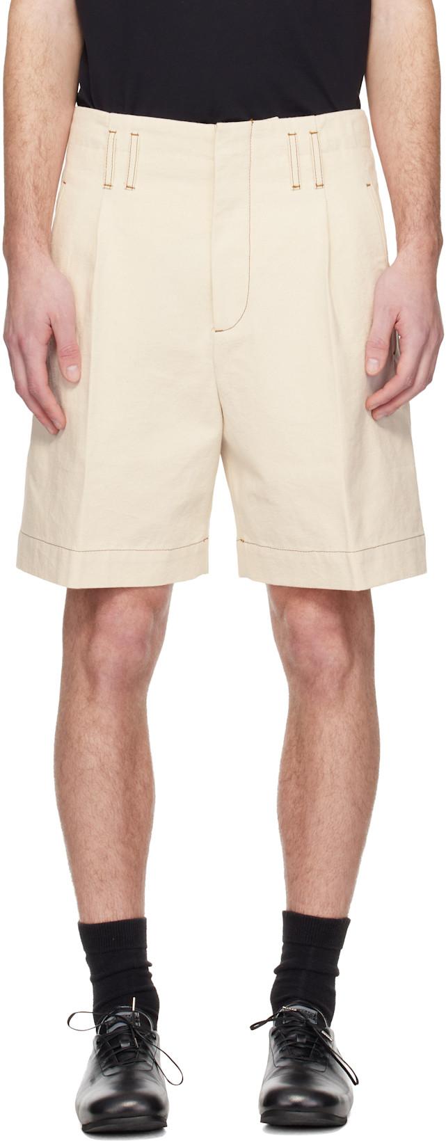 Off-White High-Waisted Shorts by LANVIN
