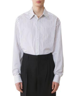 Oversized Striped Cotton Poplin Shirt by LANVIN