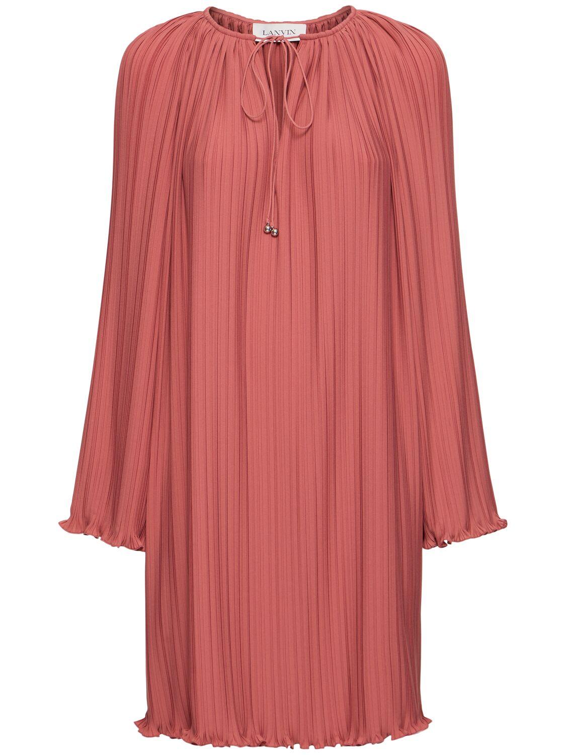 Pleated Mini Dress by LANVIN