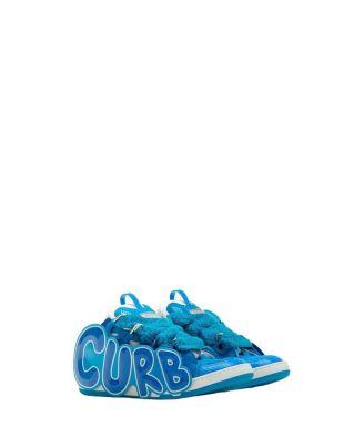 Unisex Curb Patch Sneakers In Leather by LANVIN