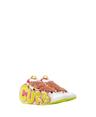 Unisex Curb Patch Sneakers In Leather by LANVIN