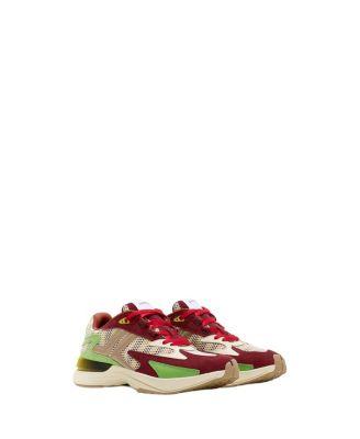 Unisex Jla Sneakers In Mesh And Metallic Leather by LANVIN