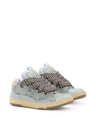 Unisex Leather Curb Sneakers by LANVIN