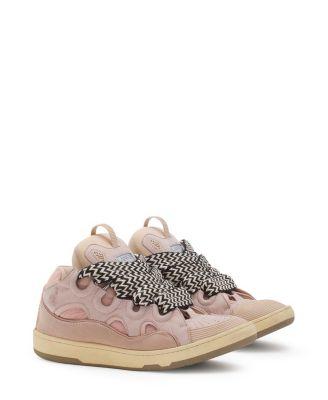 Unisex Leather Curb Sneakers by LANVIN