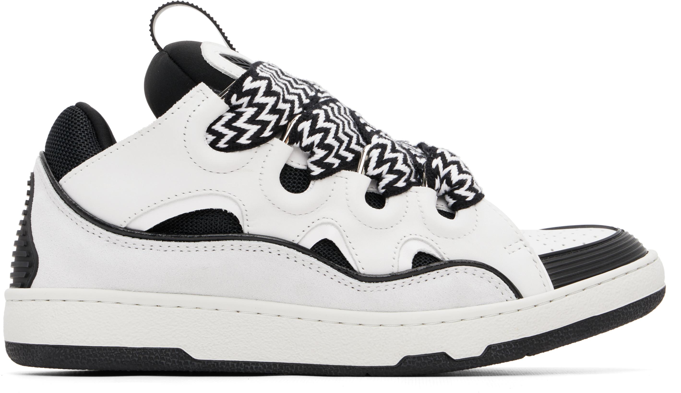 White Curb Sneakers by LANVIN